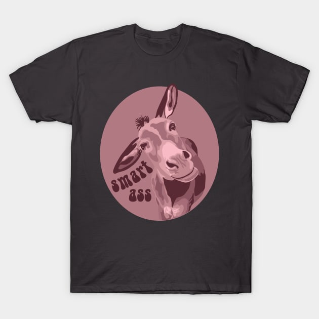 Smart Ass Donkey T-Shirt by Slightly Unhinged